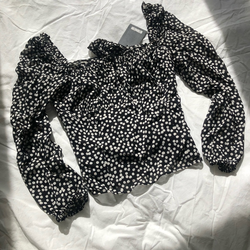 Reformation Bacio Top in Pearls